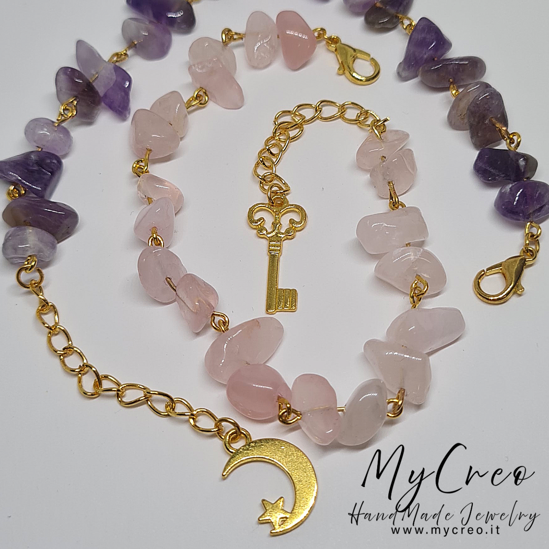 Bracciale morbido con Scaglie doppie di Ametista