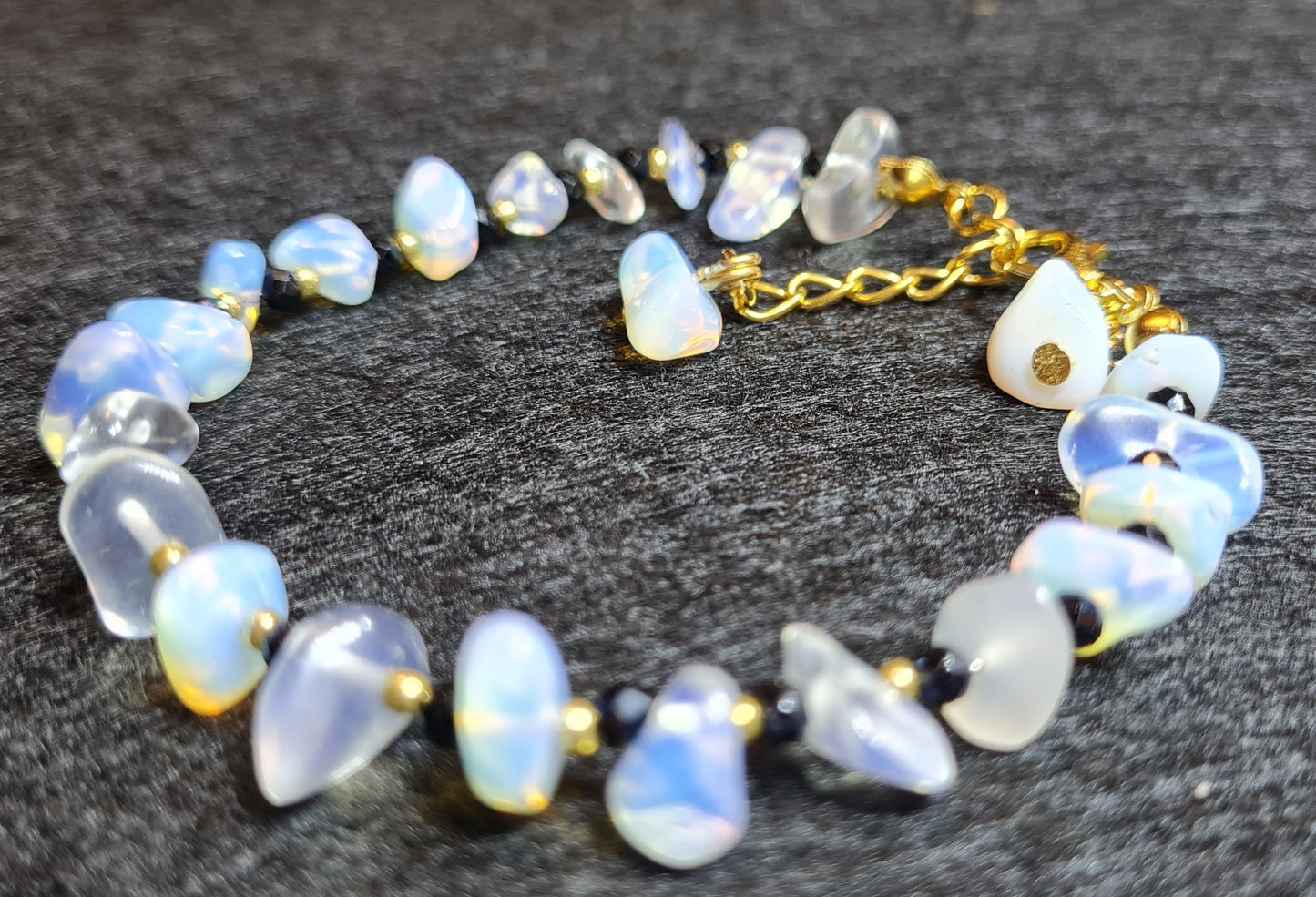 Bracciale di Quarzo trasparente e cristalli