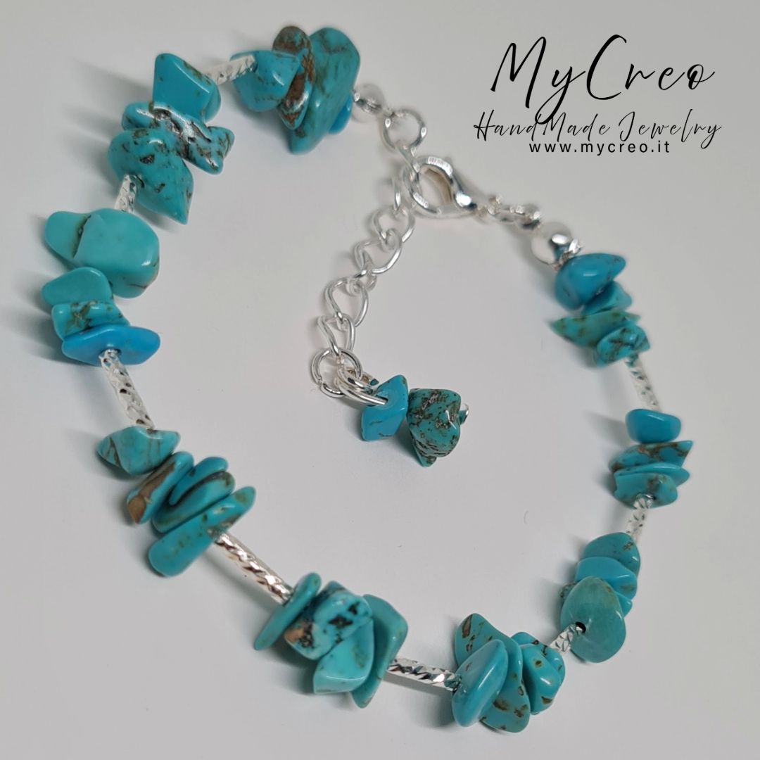Bracciale Scaglie di Diaspro Turchese
