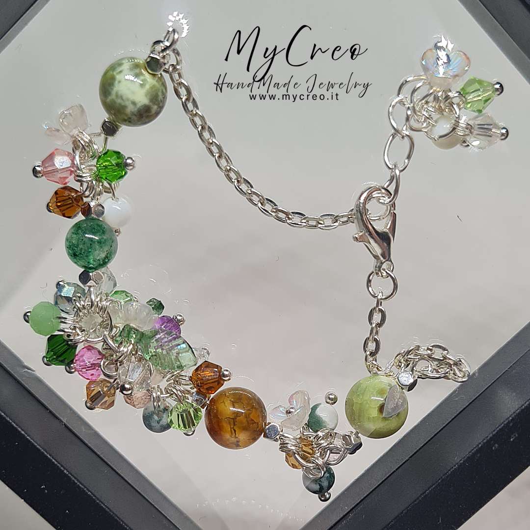 Bracciale morbido bouquet fiorito