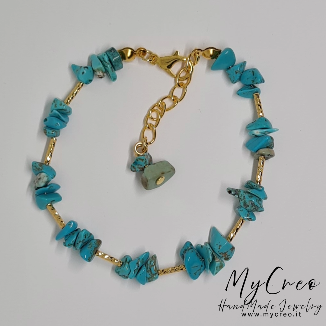Bracciale Scaglie di Diaspro Turchese