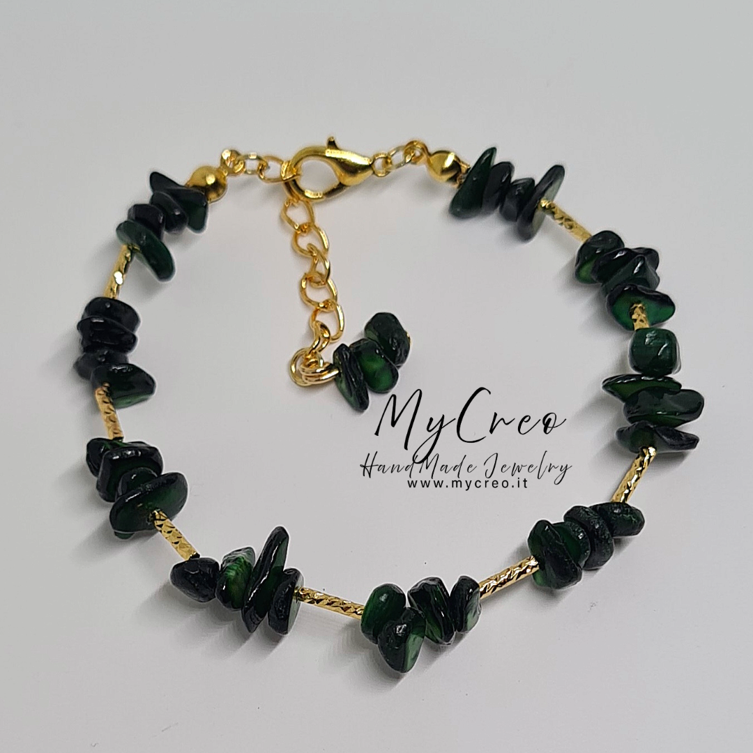 Bracciale Scaglie di Avventurina Verde