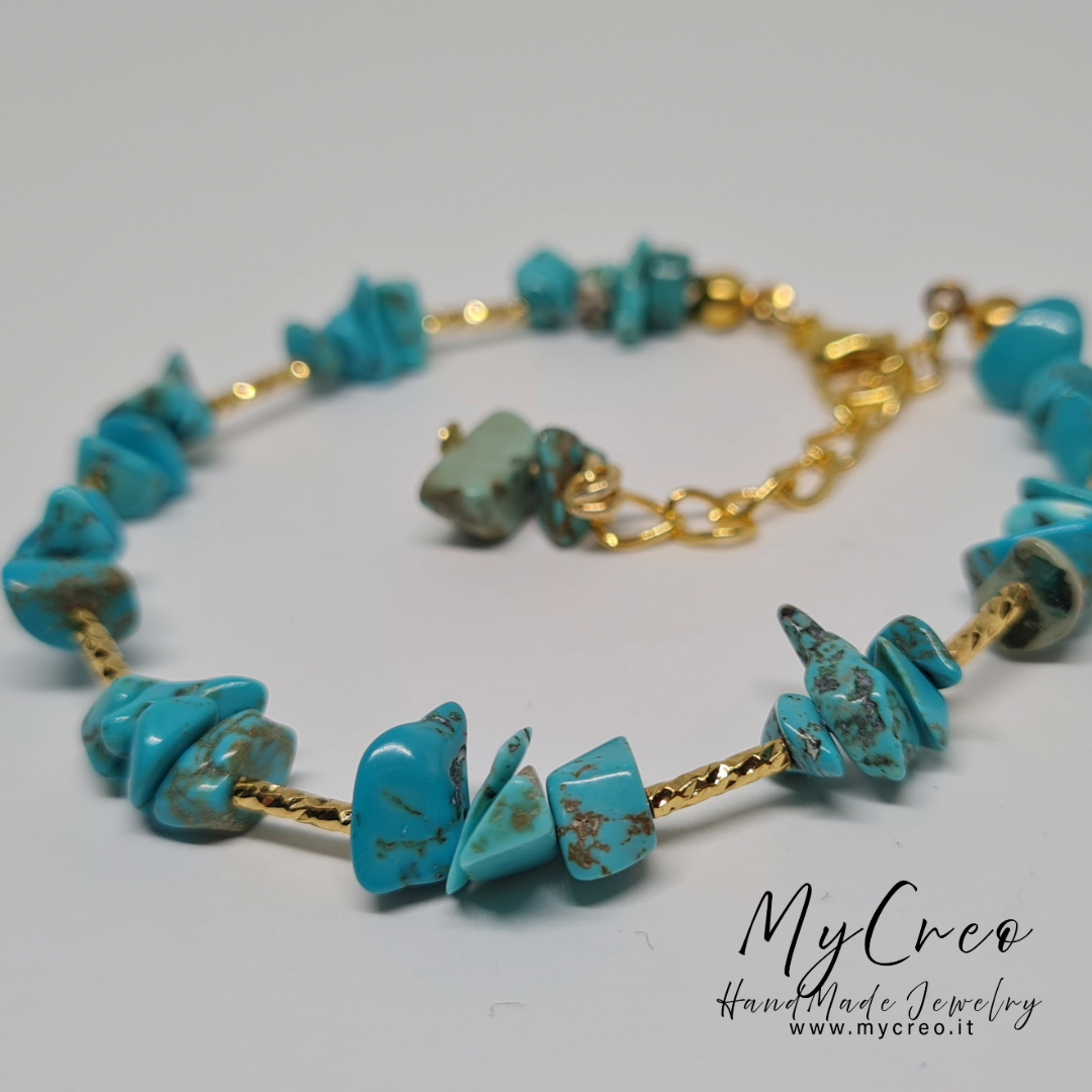 Bracciale Scaglie di Diaspro Turchese