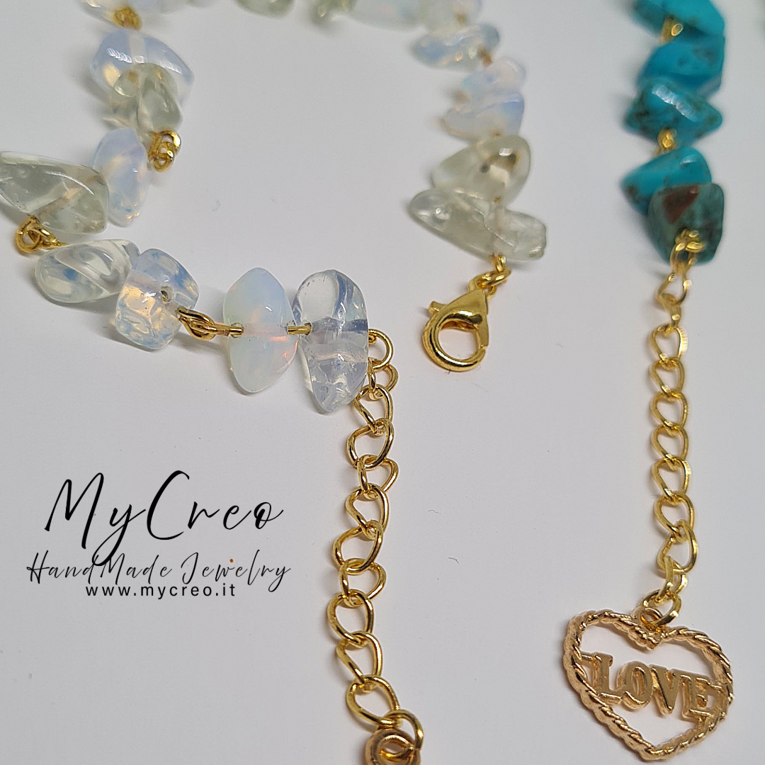 Bracciale morbido con Scaglie doppie di Quarzo Trasparente
