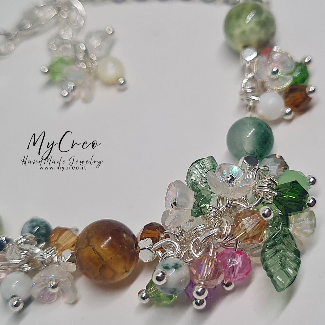 Bracciale morbido bouquet fiorito