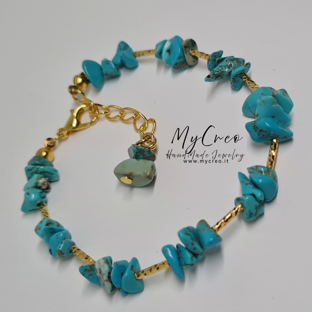 Bracciale Scaglie di Diaspro Turchese