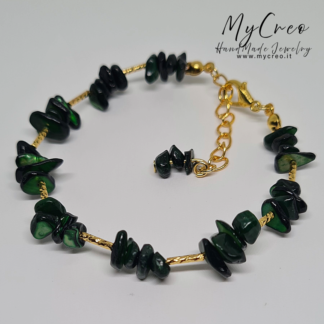 Bracciale Scaglie di Avventurina Verde