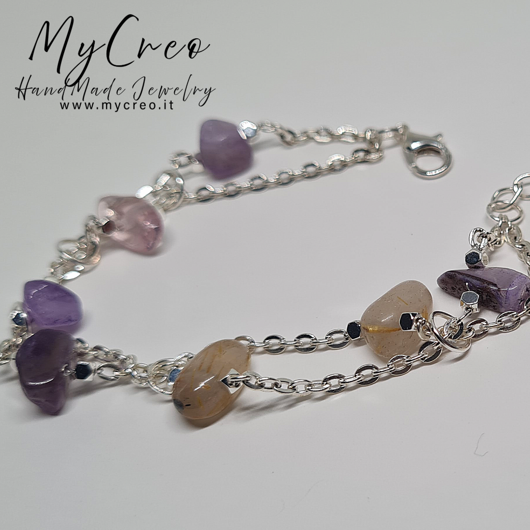 Bracciale morbido con lavorazione a due fili