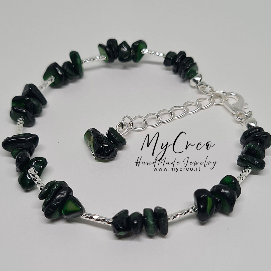 Bracciale Scaglie di Avventurina Verde