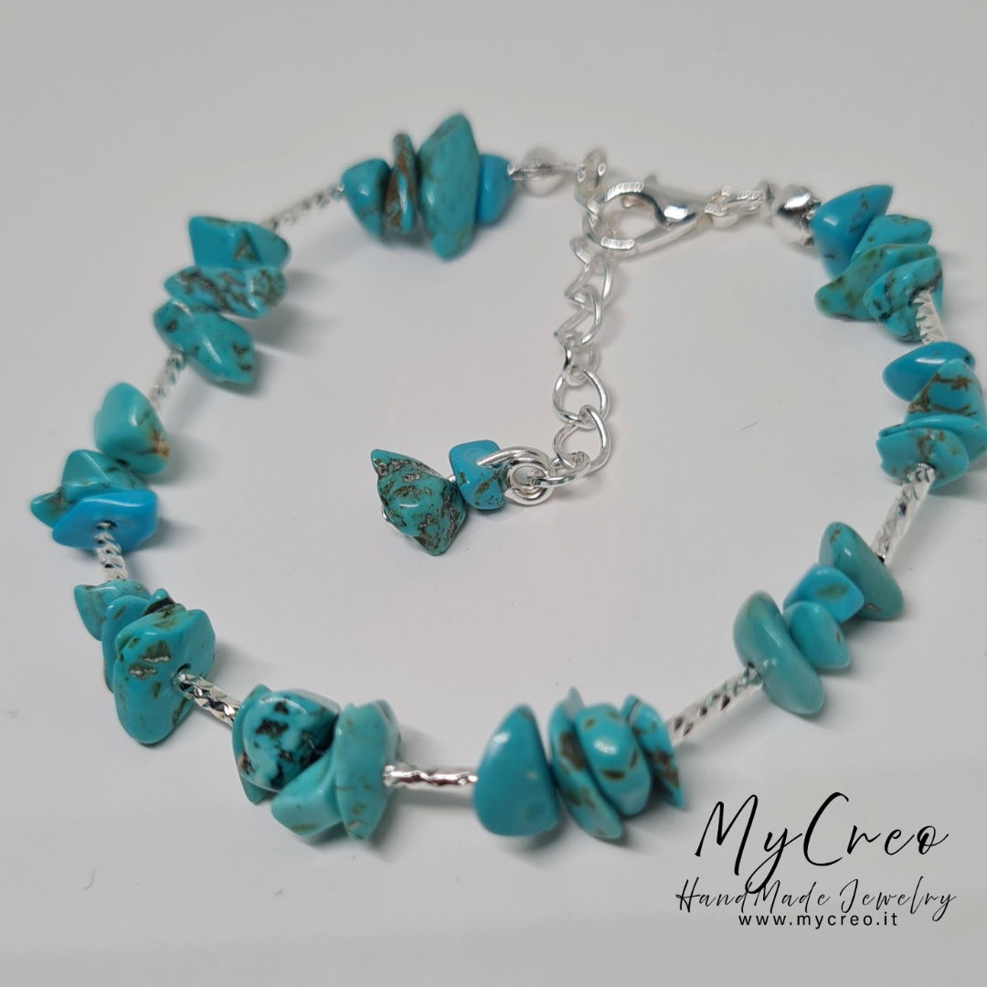 Bracciale Scaglie di Diaspro Turchese