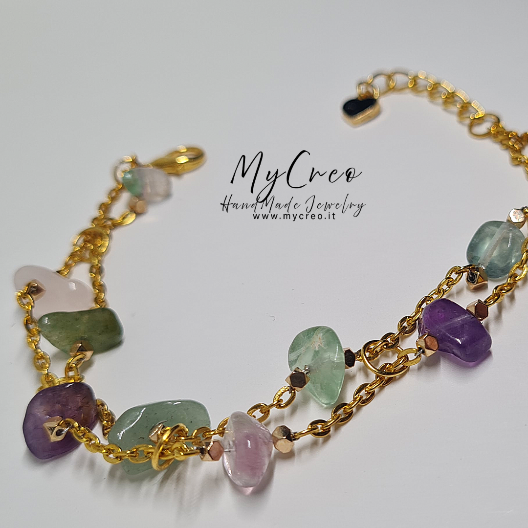 Bracciale morbido con lavorazione a due fili