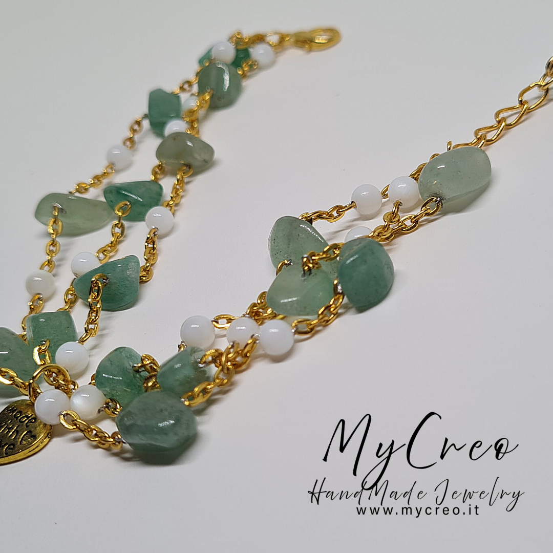 Bracciale morbido con lavorazione a tre fili
