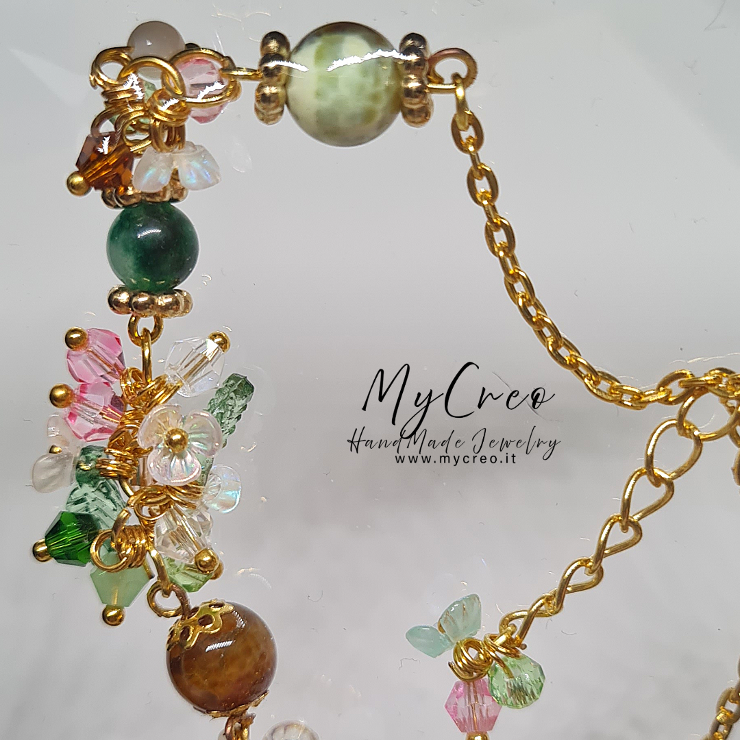 Bracciale morbido bouquet fiorito
