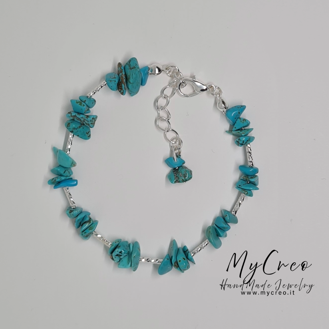 Bracciale Scaglie di Diaspro Turchese